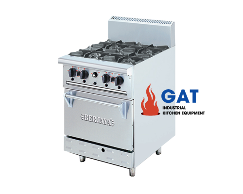 BẾP ÂU 4 HỌNG CÓ LÒ NƯỚNG BERJAYA DRO4L